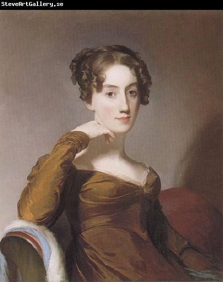 Thomas Sully Oil on canvas portrait of Elizabeth McEuen Smith by Thomas Sully